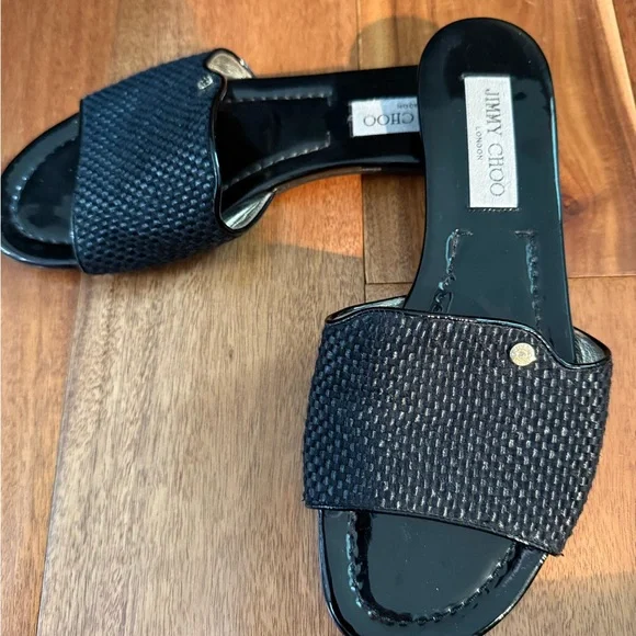 Jimmy Choo | Shoes | Jimmy Choo Euc Nanda Woven Slide  display picture 2
